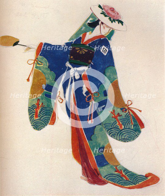 'Costume Design for a Lady of the Chorus, in The Mikado', c1926. Artist: Charles S Ricketts.
