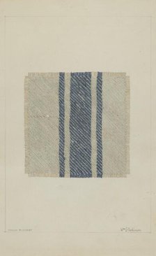 Striped Kersey, c. 1937. Creator: William Parkinson.