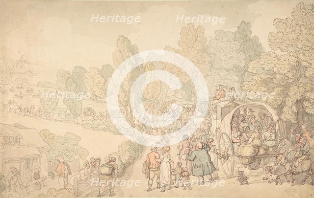Fairlop Fair, Essex, ca. 1816. Creator: Thomas Rowlandson.