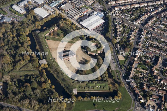 Fort Brockhurst, one of the Palmerston Forts in Gosport, Hampshire, 2020. Creator: Damian Grady.