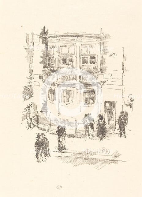 The Manager's Window, Gaiety Theatre, 1896. Creator: James Abbott McNeill Whistler.