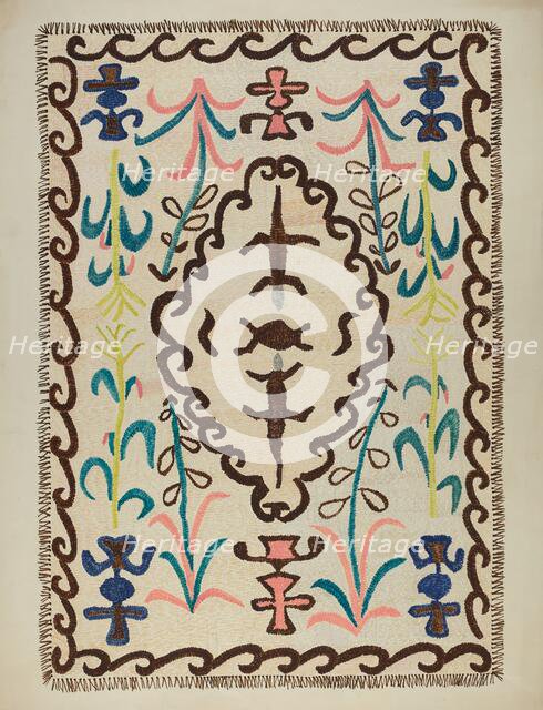 Colcha, c. 1937. Creator: Marjery Parish.