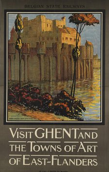 Visit Ghent and the Towns of Art of East-Flanders, 1920s. Creator: De Cramer, René (1876-1951).