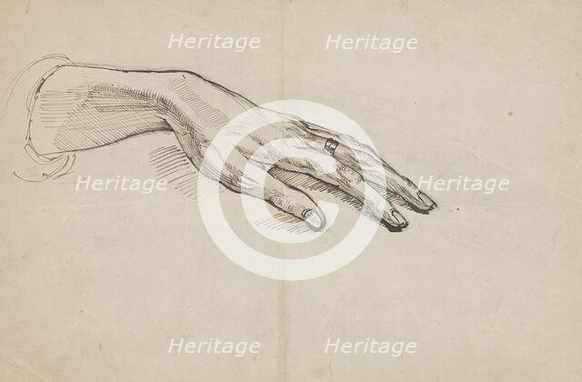 Study of a hand, 1880/1890. Creator: Ladislav Mednyanszky.