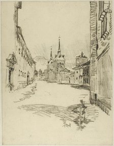 Its Streets are Wide and Silent, c. 1903. Creator: Joseph J Pennell.
