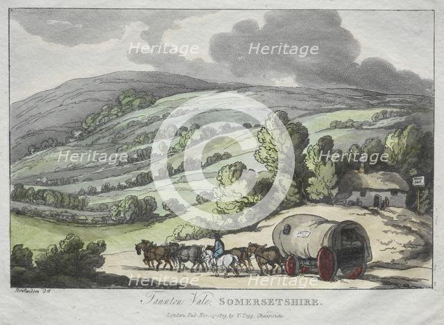 Rowlandson's Sketches from Nature: Taunton Vale, Somersetshire, 1809. Creator: Thomas Rowlandson (British, 1756-1827).