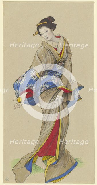 Geisha, 1866. Creator: Eduard von Steinle.