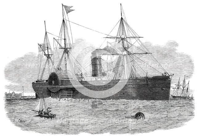 The United States Mail Steam-Ship "Atlantic" entering the Mersey, 1850. Creator: Smyth.