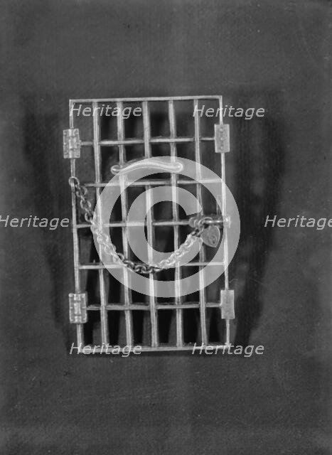 Woman Suffrage - Jail Pin, 1917. Creator: Harris & Ewing.