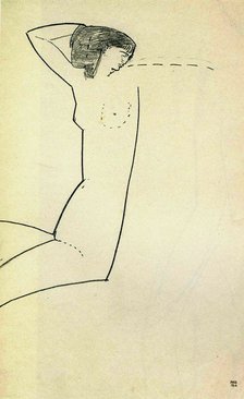 Anna Akhmatova, 1911. Artist: Modigliani, Amedeo (1884-1920)
