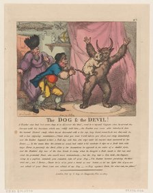 The Dog & The Devil, November 21, 1807., November 21, 1807. Creator: Thomas Rowlandson.