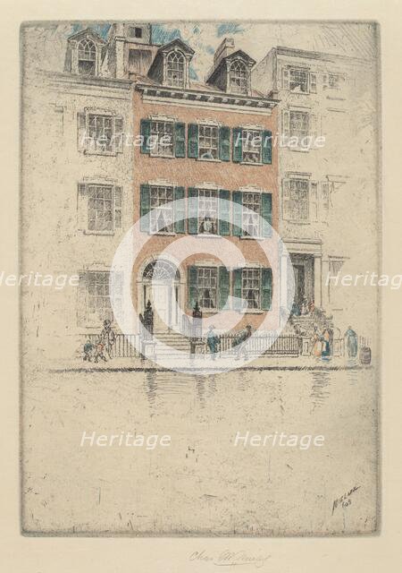 Ericsson's House, Beach Street, 1908. Creator: Charles Frederick William Mielatz.