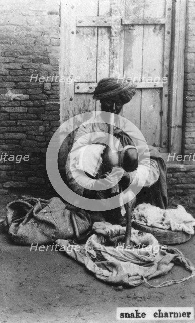 Snake charmer, India, 20th century. Artist: Unknown