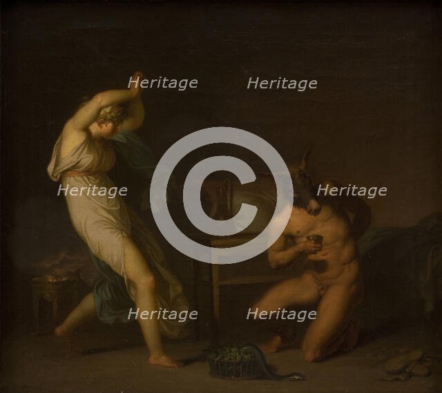 Fotis sees her Lover Lucius Transformed into an Ass, 1809. Creator: Nicolai Abraham Abildgaard.