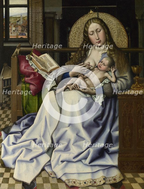 The Virgin and Child before a Firescreen, c. 1440. Artist: Campin, Robert, (School)  