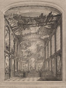 Interior view of the Enfants Trouvés, 1759. Creator: Etienne Fessard.