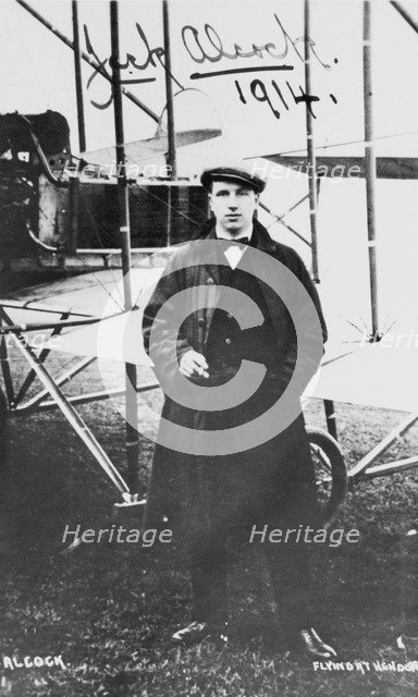 John Alcock (1892-1919), British aviator, 1914. Artist: Unknown