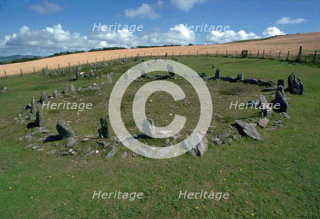Braiid settlement site on the Isle of Man. Artist: Unknown