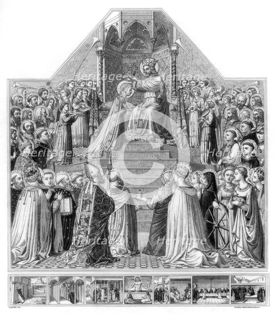 'The Coronation of the Virgin', c1430-1432 (1870). Artist: Monvoisin