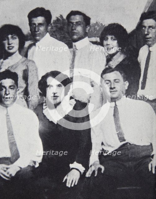 Members of the Lenox Avenue Gang at Coney Island, New York, USA, 1912. Artist: Unknown