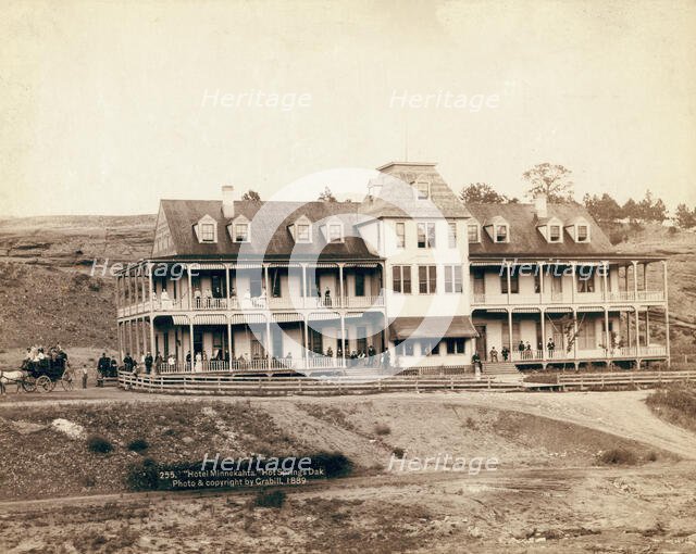 Hotel Minnekahta, Hot Springs, Dak, 1889. Creator: John C. H. Grabill.