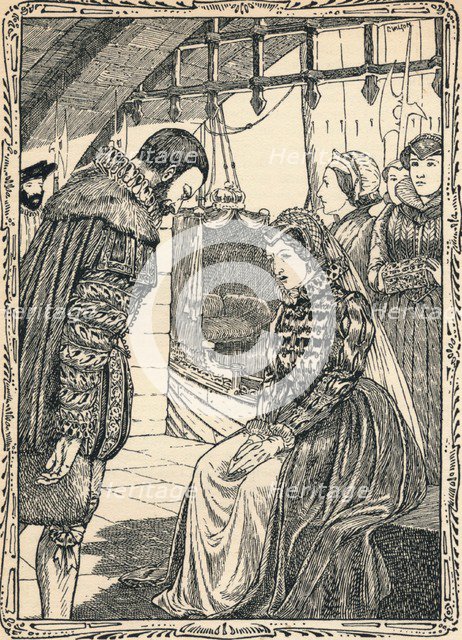 Elizabeth at Traitor's Gate, 1902. Artist: Patten Wilson