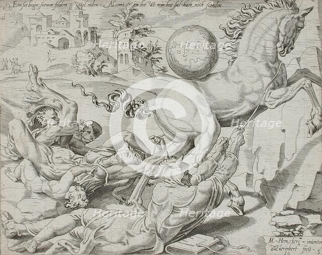 The World Carrying Away Knowledge and Love, 1550. Creator: Dirck Volkertsen Coornhert.