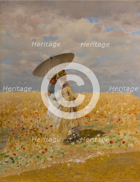 Between The Ears Of Wheat.