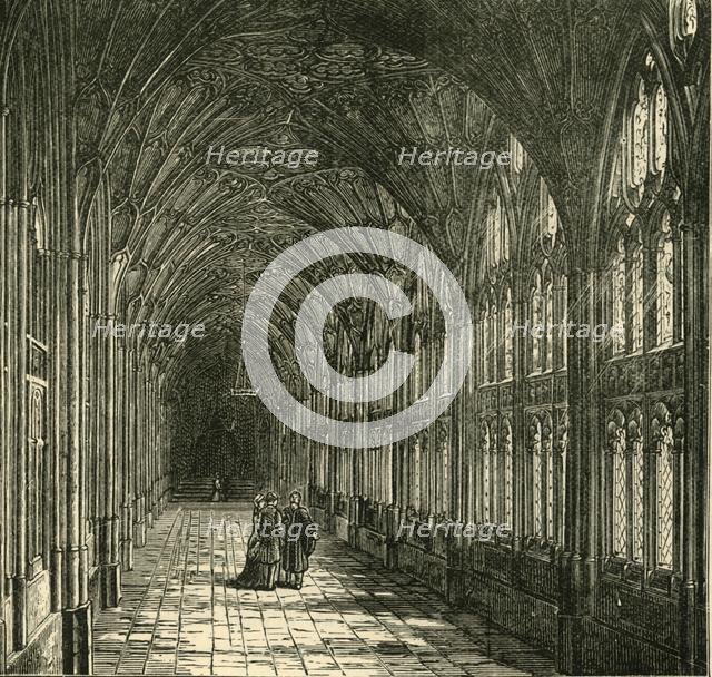 'The Cloisters of Gloucester Cathedral', 1898. Creator: Unknown.