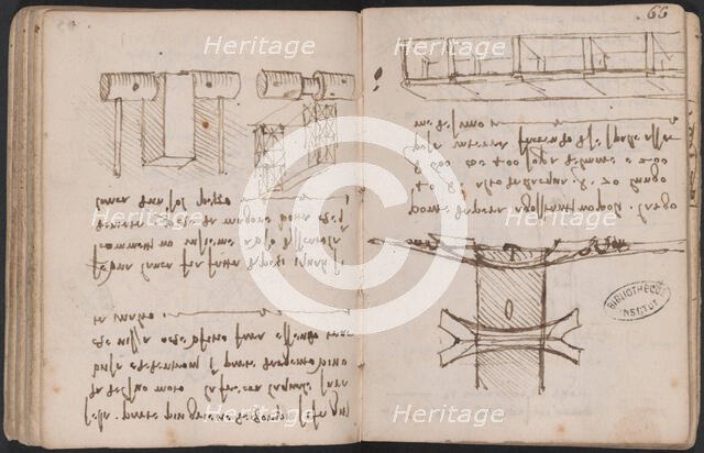 Bridge over the Golden Horn. From Paris Manuscript L, 1502. Creator: Leonardo da Vinci (1452-1519).