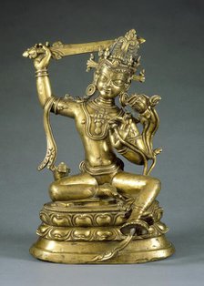 The Bodhisattva Manjushri, 13th century. Creator: Unknown.