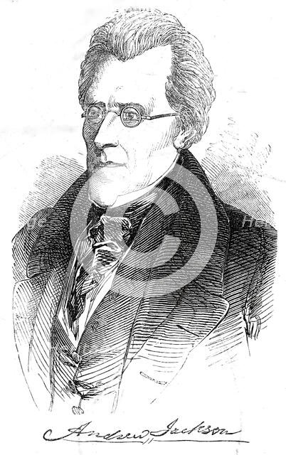 The late General Jackson, 1845. Creator: Unknown.