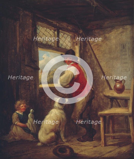 Peasant at a Window, Early 1790s. Creator: Morland, George (1736-1804).