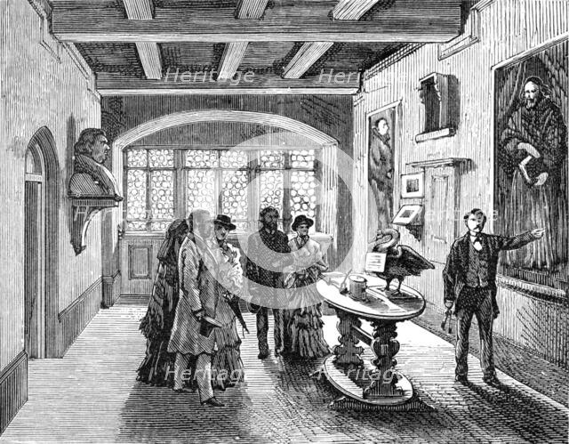 The Luther Celebration in Germany: room in which Luther was born at Eisleben, 1883. Creator: Unknown.