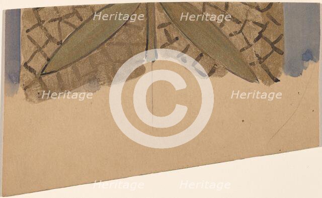 Study for a Border Design [recto], 1890/1897. Creator: Charles Sprague Pearce.