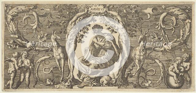 Hearing (Auditus), from Quinque Sensuum (Five Senses), ca. 1655. Creator: Francis Cleyn.