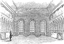 Proposed restoration of the Chapter House, Durham Cathedral..., the Chapter House as it is, 1890. Creator: Unknown.