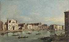 The Grand Canal with Santa Lucia and Santa Maria di Nazareth, 1780. Creator: Francesco Guardi.
