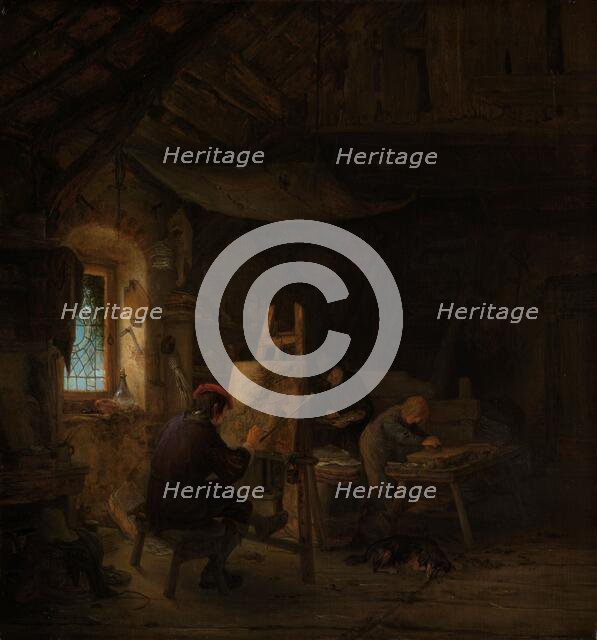 The Painter's Studio, c.1647-c.1650. Creator: Adriaen van Ostade.