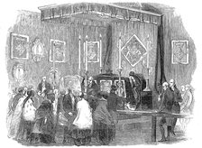 Ceremony of lying in state at the Ranger's House, on Monday last, December 1844. Creator: Unknown.