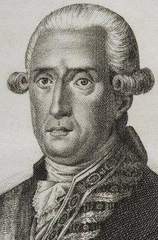 Jose Moñino y Redondo, 1st Count of Floridablanca (1728-1808), Spanish statesman, 1851. Creator: Pedro Hortigosa.
