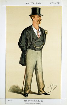 Eyre Massey Shaw, British firefighter, 1871. Artist: Carlo Pellegrini