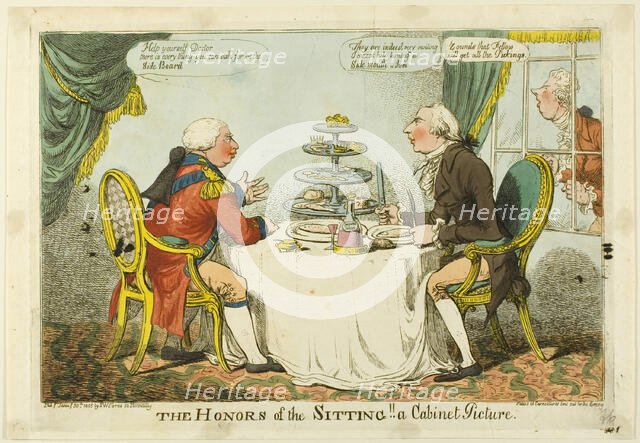 The Honors of the Sitting, published January 30, 1805. Creator: Charles Williams.
