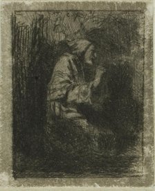 Monk at Prayer, n.d. Creator: Charles Emile Jacque.