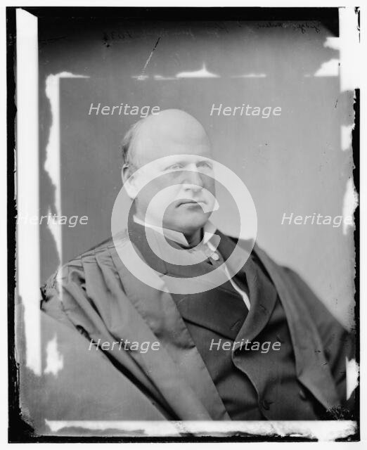 Judge John Marshall Harlan, Supreme Court, between 1865 and 1880. Creator: Unknown.