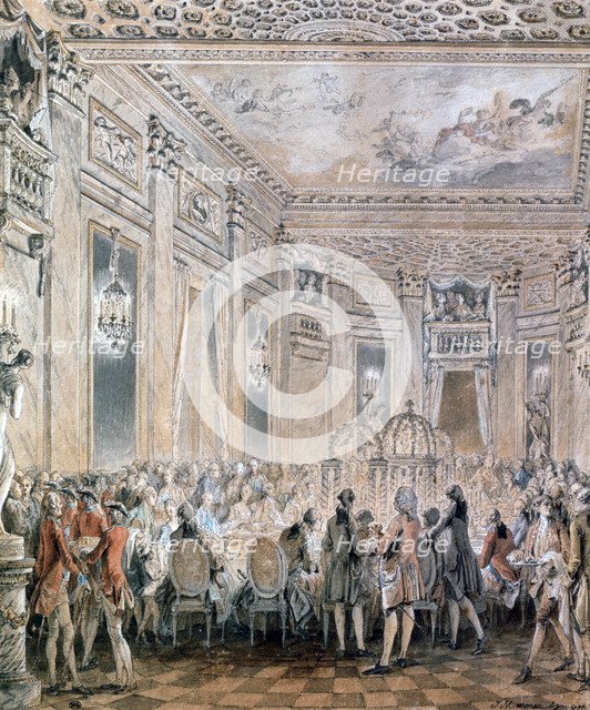 'Feast at Louveciennes', 1771. Artist: Jean-Michel Moreau