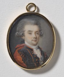 Unknown courtier, knight of the Order of the Sword, 1786. Creator: Jakob Axel Gillberg.