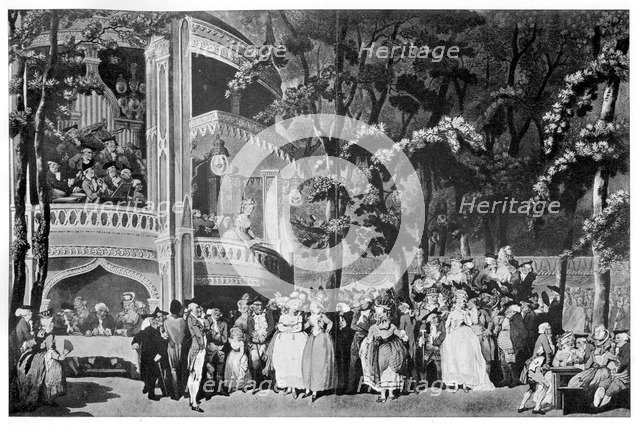 'Vauxhall Gardens', 1795.Artist: Thomas Rowlandson