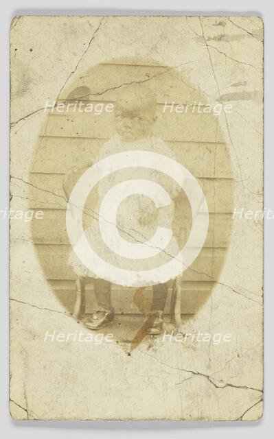 Photographic postcard of unidentified child, 1904-1918. Creator: Unknown.