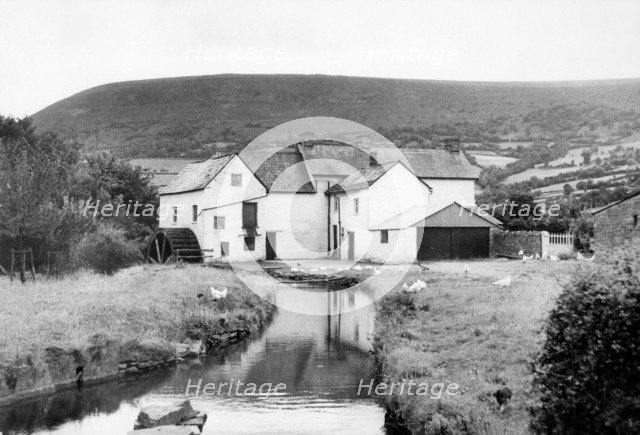 Mill on the River Monnow, near Clodock, Herefordshire. Artist: Miss M Wright
